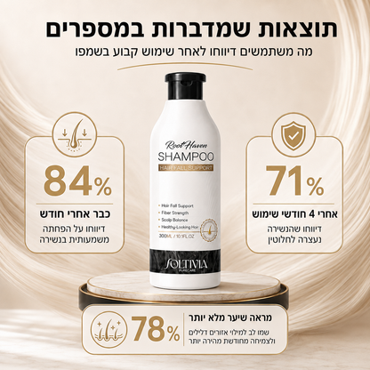 ™RootHaven - שמפו להפחתת נשירה וחיזוק השיער
